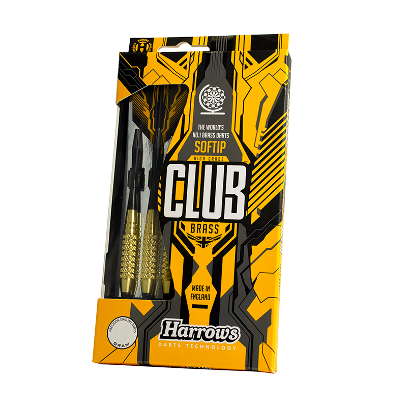 Fléchettes Harrows Club Brass 18 GK Pointe Nylon