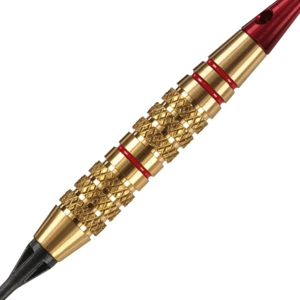 Fléchettes Harrows Corsair Rouge 18 GK – Pointe Nylon – Lot de 3-0