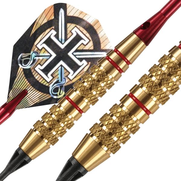 Fléchettes Harrows Corsair Rouge 18 GK – Pointe Nylon – Lot de 3-2