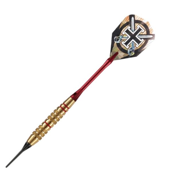 Fléchettes Harrows Corsair Rouge 18 GK – Pointe Nylon – Lot de 3-3