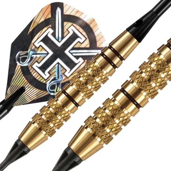 Fléchettes Harrows Corsair Noir 18 GK – Pointe Nylon – Lot de 3-2