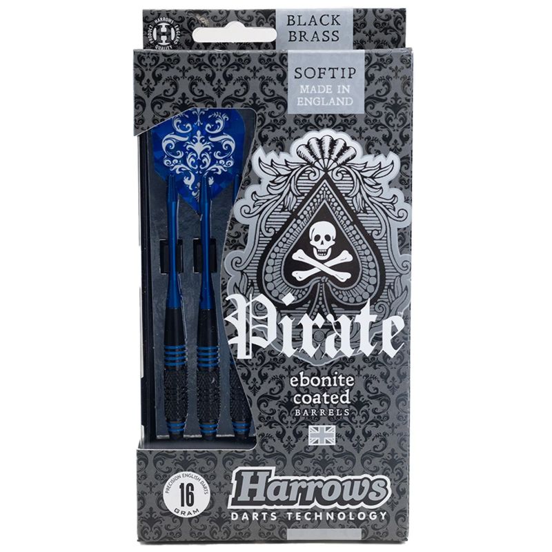 Fléchettes Harrows Pirate Bleu Foncé 18 GK Pointe Nylon