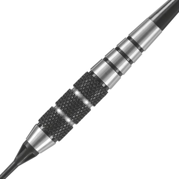 Fléchettes Harrows Black Jack 16 GK – Pointe Nylon – Lot de 3-3