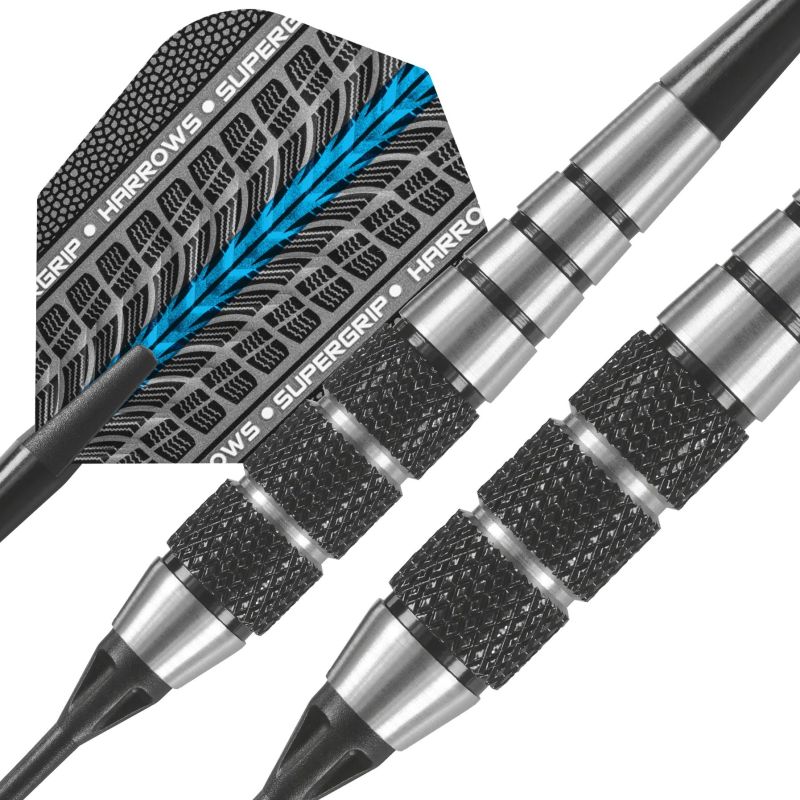 Fléchettes Harrows Black Jack 18 GK Pointe Nylon