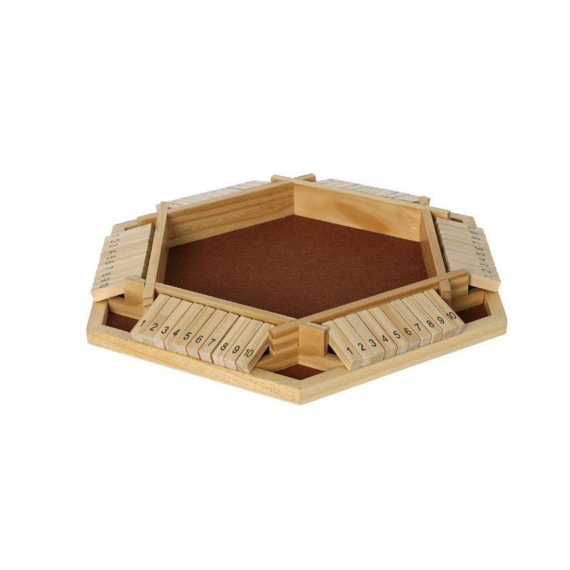 Shut the Box en bois – Version 6 joueurs