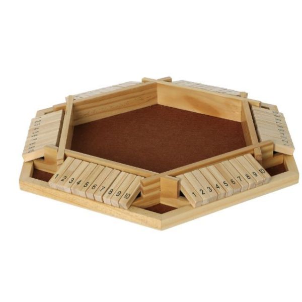 Shut the Box en bois – Version 6 joueurs-0