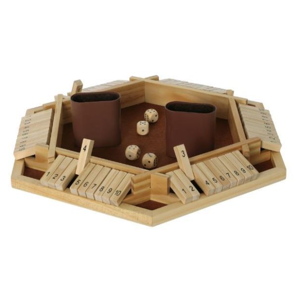 Shut the Box en bois – Version 6 joueurs
