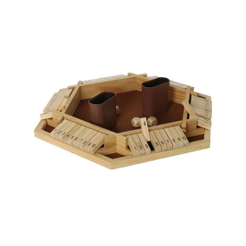 Shut the Box en bois – Version 6 joueurs