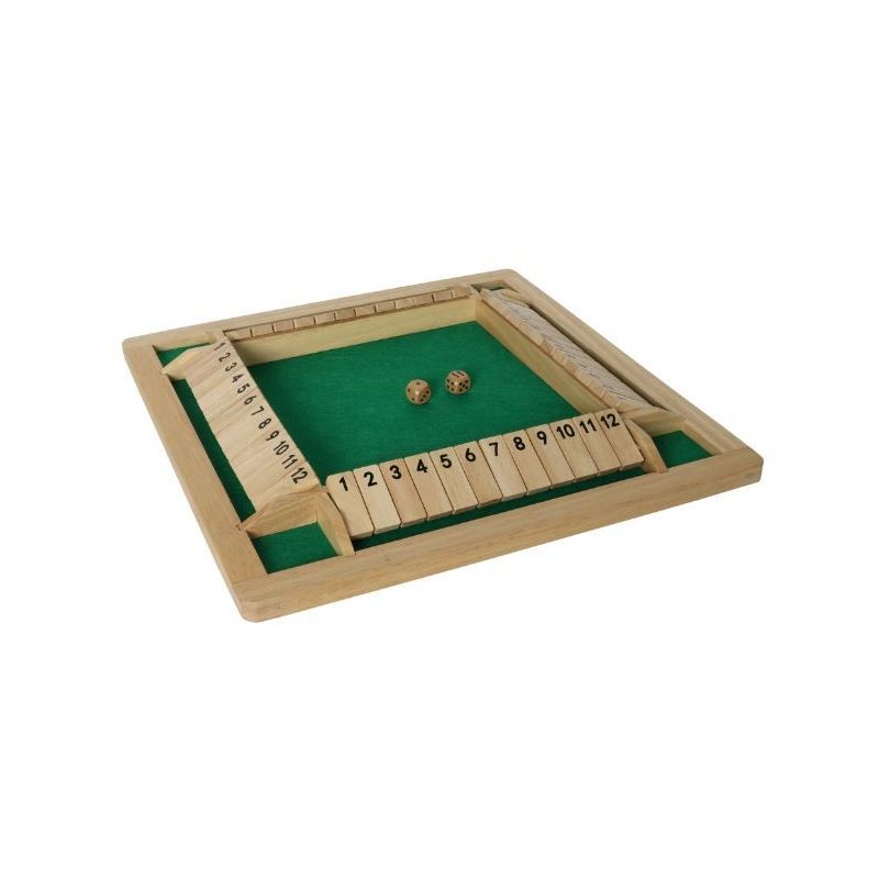 Shut the Box XXL en bois pour 4 joueurs – Bartl