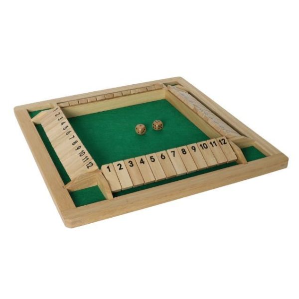 Shut the Box XXL en bois – Version 4 joueurs-1