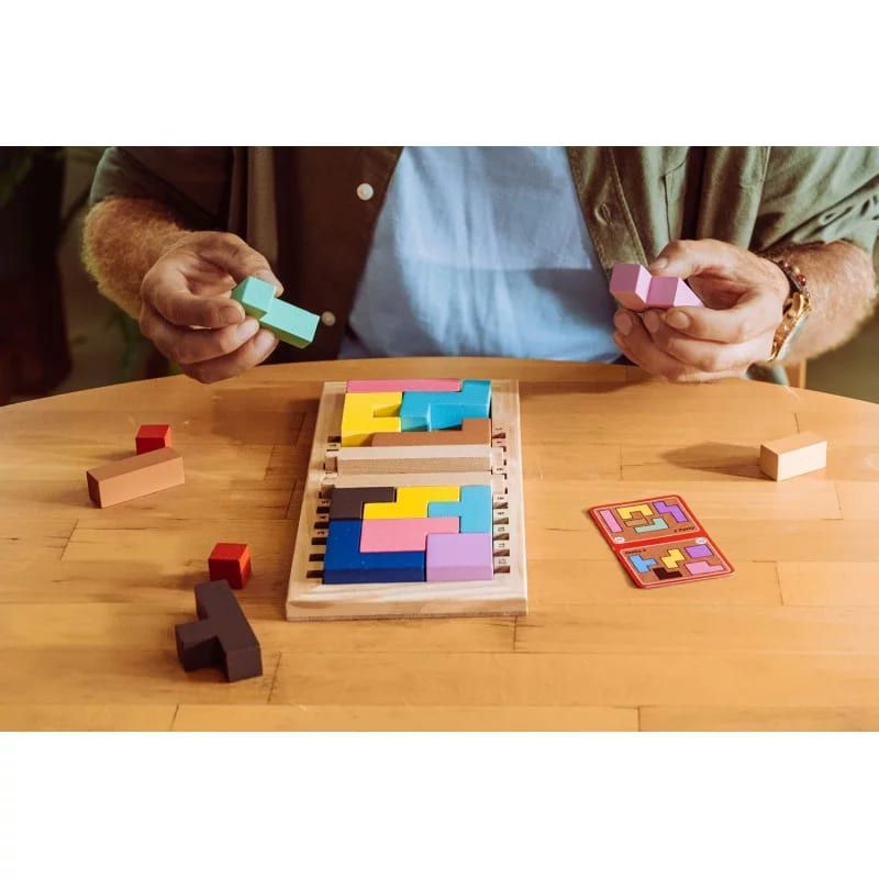 Gagne ton papa — jeu de logique en bois, duel ou solo dès 3 ans