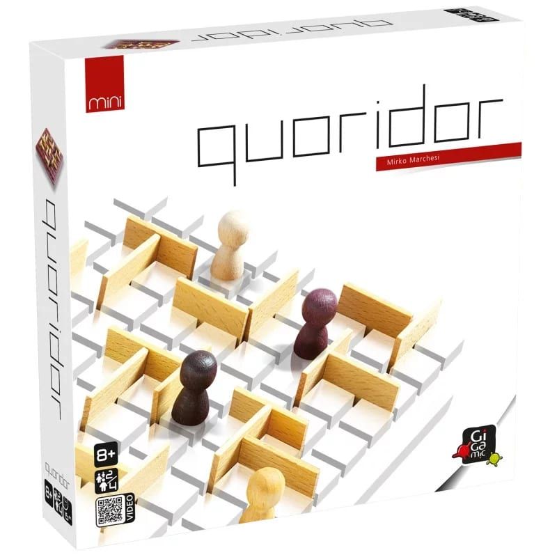 Quoridor mini — jeu de stratégie en bois format voyage