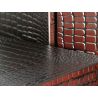 Backgammon en bois — tablier marqueterie, effet croco