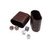 Backgammon en bois — tablier marqueterie, effet croco