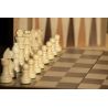 Coffret échecs, dames, backgammon voyage - bois massif