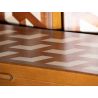 Backgammon en marqueterie de bois — coffret pliable