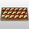 Backgammon en marqueterie de bois — coffret pliable