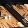 Coffret échecs dames et backgammon en marqueterie