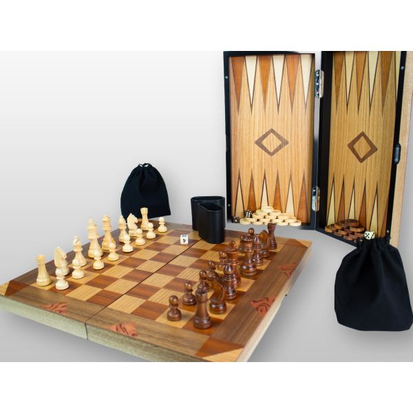 ECHECS DAMES BACKGMMON PREMIUM-3
