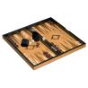 Coffret échecs dames et backgammon en marqueterie