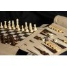 Jeu d'échecs enroulable 3 en 1 — dames, backgammon, magnétique
