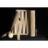Jeu d'échecs enroulable 3 en 1 — dames, backgammon, magnétique