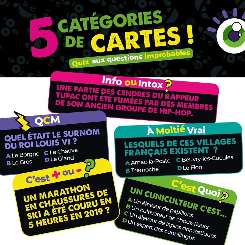 Insolito – jeu de quiz par équipes, 2 à 8 joueurs