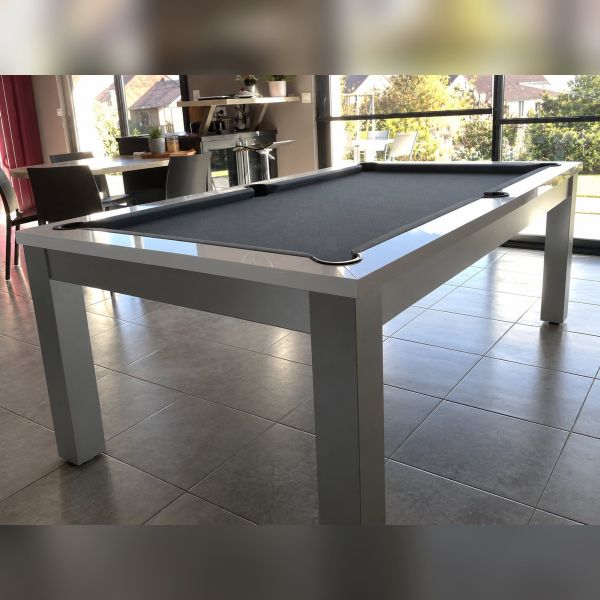 Billard table convertible Trendy, piètement inox brossé-2
