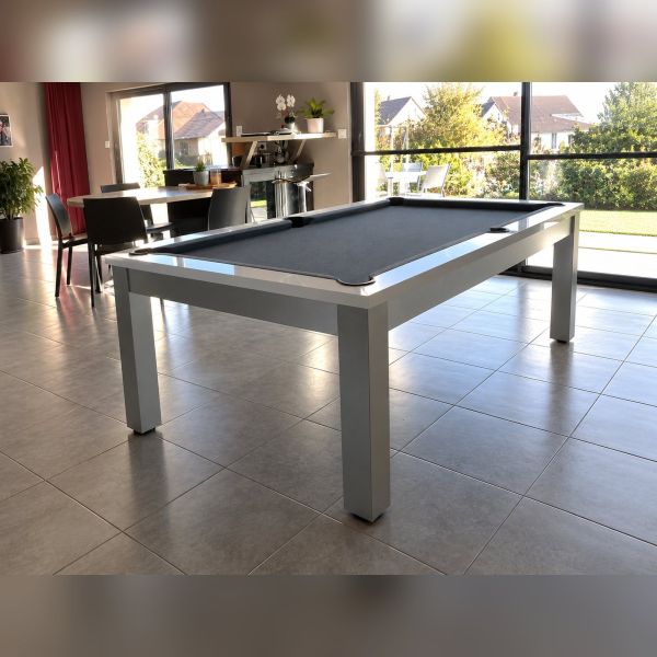 Billard table convertible Trendy, piètement inox brossé-3