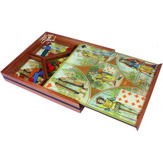 Jeu de nain jaune ancien coffret en bois 2