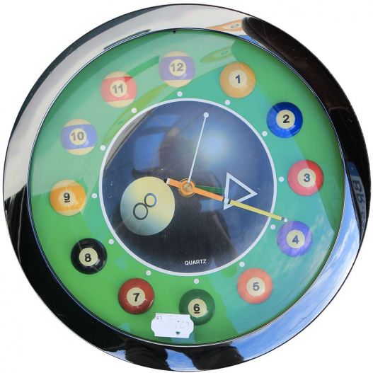 Horloge Billard 8 Pool