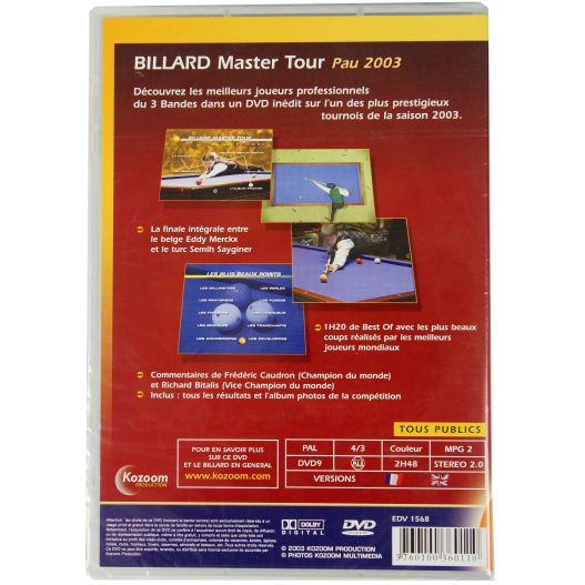 Déstockage : DVD Billard Master tour