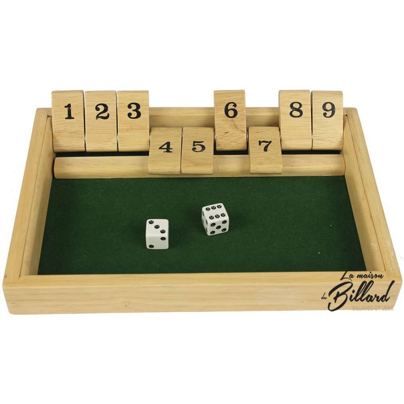 Fermer la boîte Jeu de table Plateau de dés en bois pour 2-4