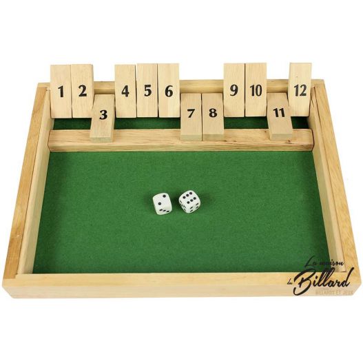 Shut the box jeux de bistrot