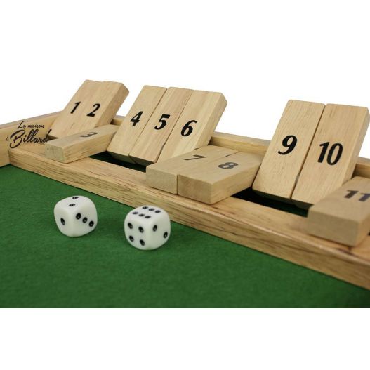 « Shut the Box 12 clapets » : un jeu pour l’apéros, ou faire aimer les maths.