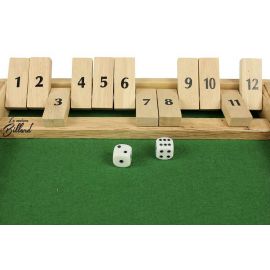 « Shut the Box 12 clapets » : un jeu pour l’apéros, ou faire aimer les maths.