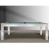 Table de Billard moderne Trendy, Finition metal brosse et bois