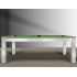 Table de Billard moderne Trendy, Finition metal brosse et bois