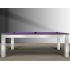 Table de Billard moderne Trendy, Finition metal brosse et bois