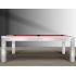 Table de Billard moderne Trendy, Finition metal brosse et bois