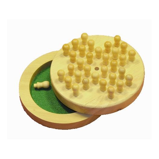 Mini solitaire en bois