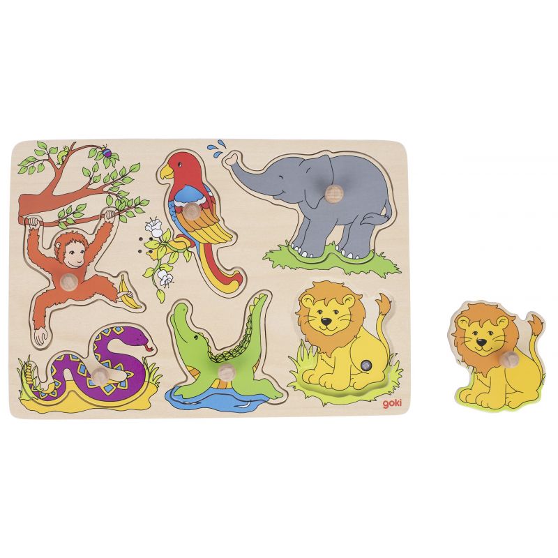 puzzle zoo sonore en bois