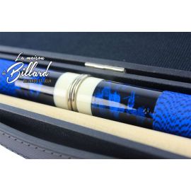 Coffret queue de billard mixte 4 parties bleue