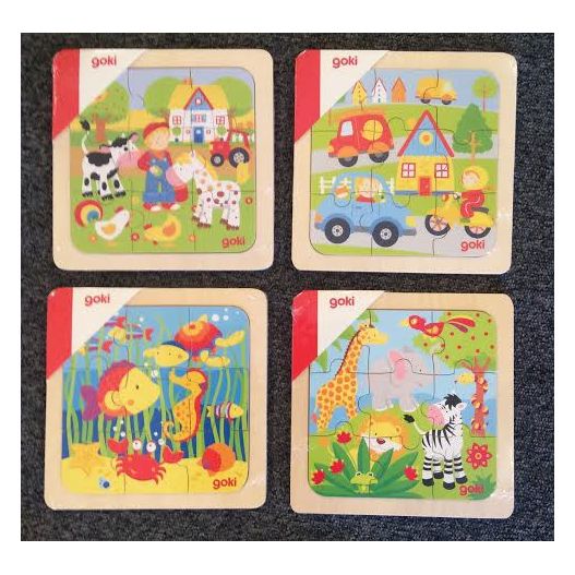 PUZZLE EN BOIS 9 pieces GOKI