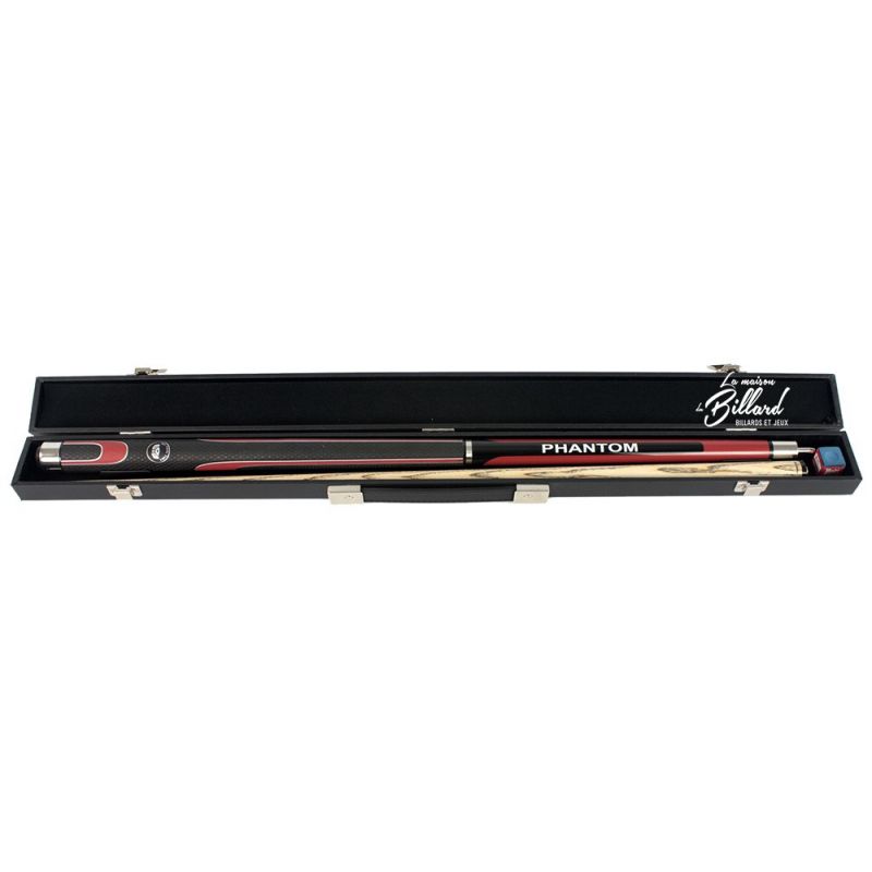 Coffret queue billard 8 Pool PHANTOM rouge