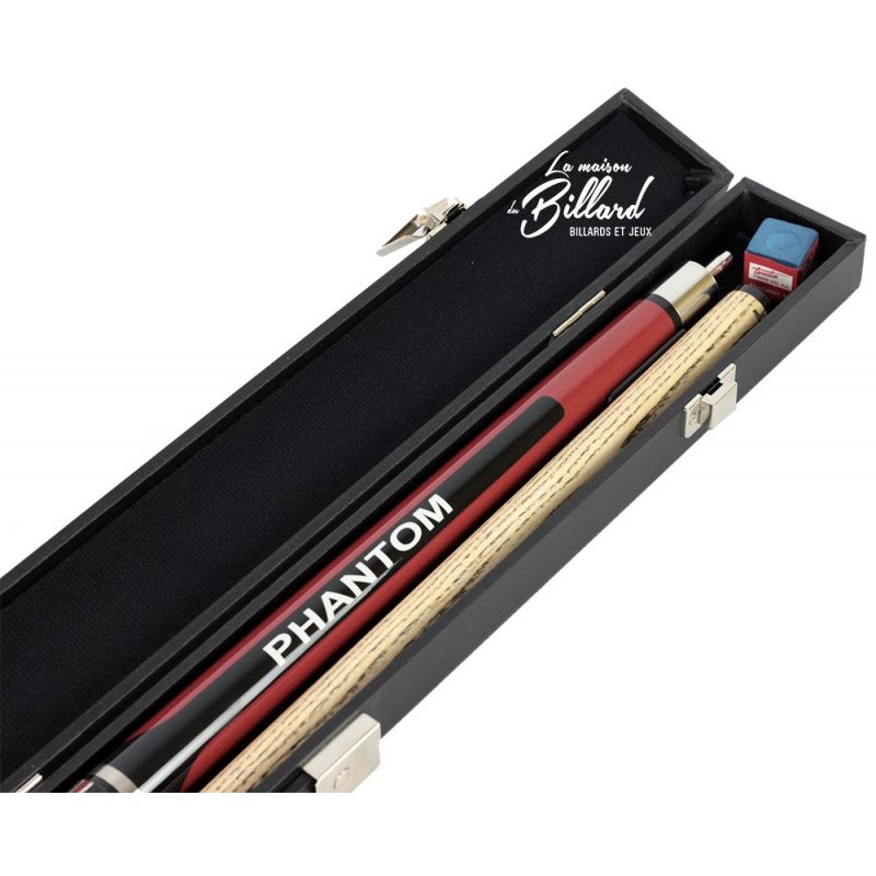 Coffret queue billard 8 Pool PHANTOM rouge