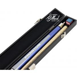 Coffret queue billard 8 Pool PHANTOM Noir et bleu