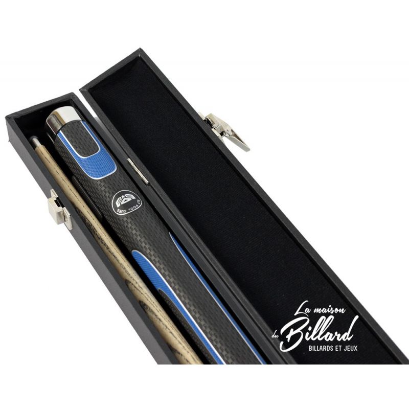 Coffret queue billard 8 Pool PHANTOM Noir et bleu