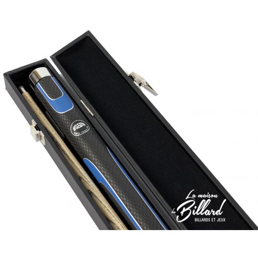 Coffret queue billard 8 Pool PHANTOM Noir et bleu