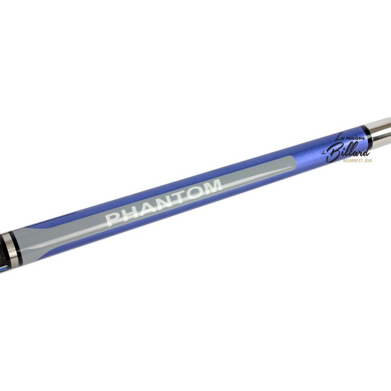 Coffret queue billard 8 Pool PHANTOM Noir et bleu